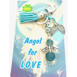 Turquoise “FRIEND” Angel Keychain