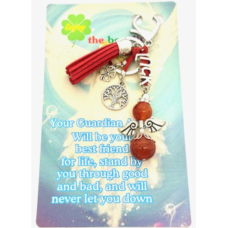 Red “LUCK” Angel Keychain