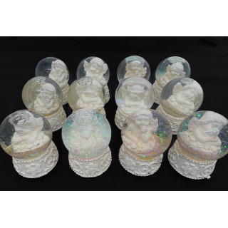 Angel Snow Globe Display Set (12 pieces)