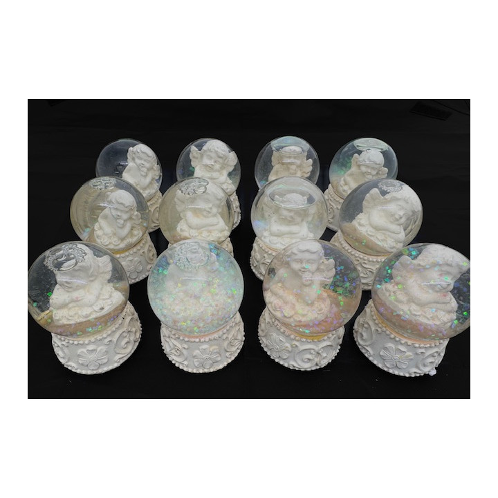 Angel Snow Globe Display Set (12 pieces)