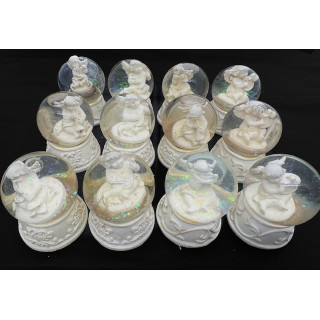 Mini Angel Snow Globes Display Set (12 pieces)