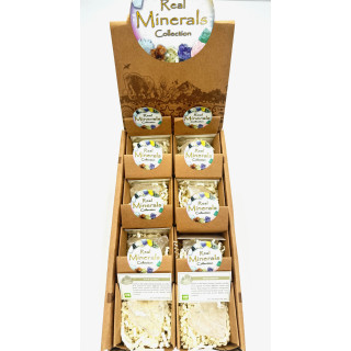 Natural Rock Crystal Clusters Set (16 pieces)