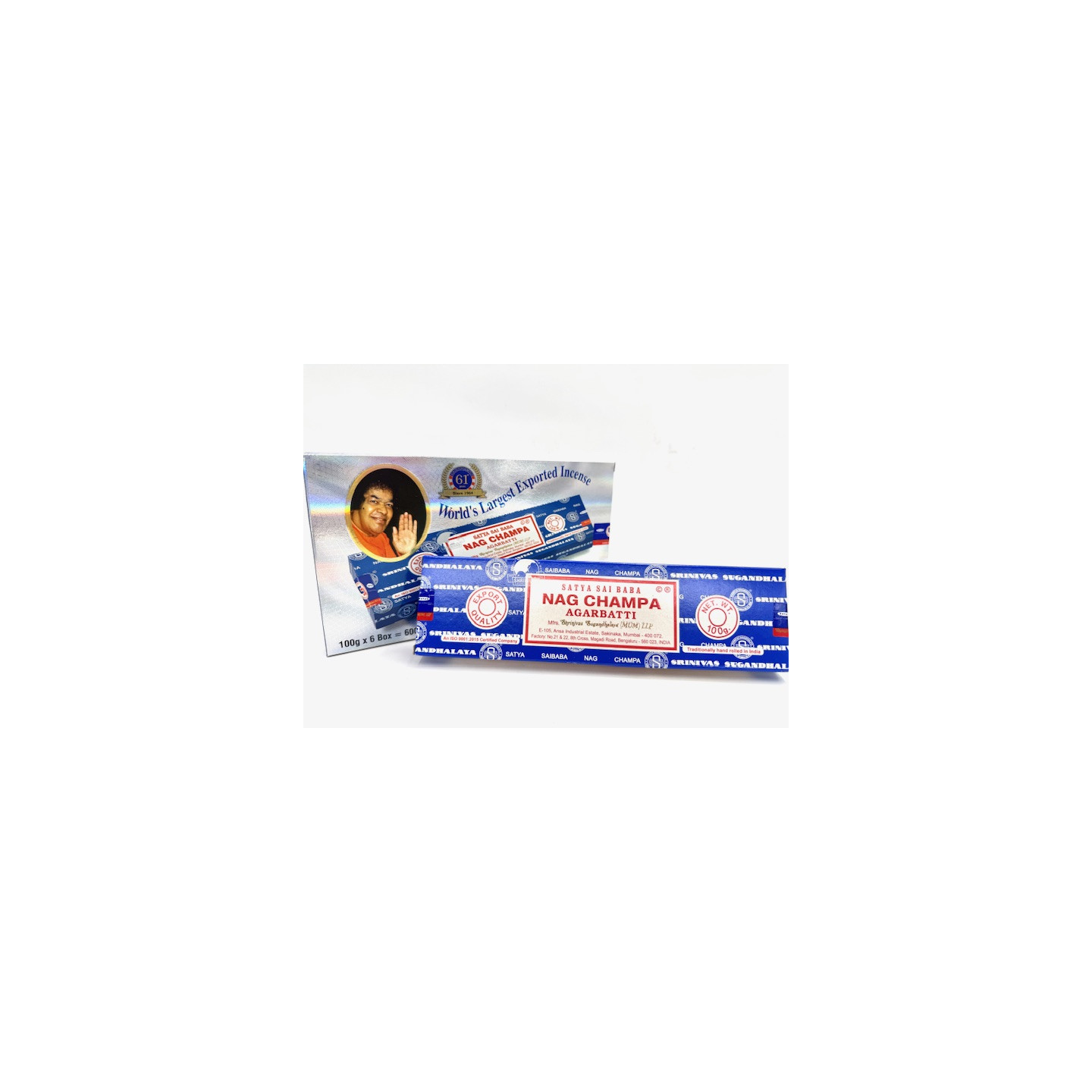 Satya Sai Baba Nag Champa – 100g (61st Anniversary, 2025)