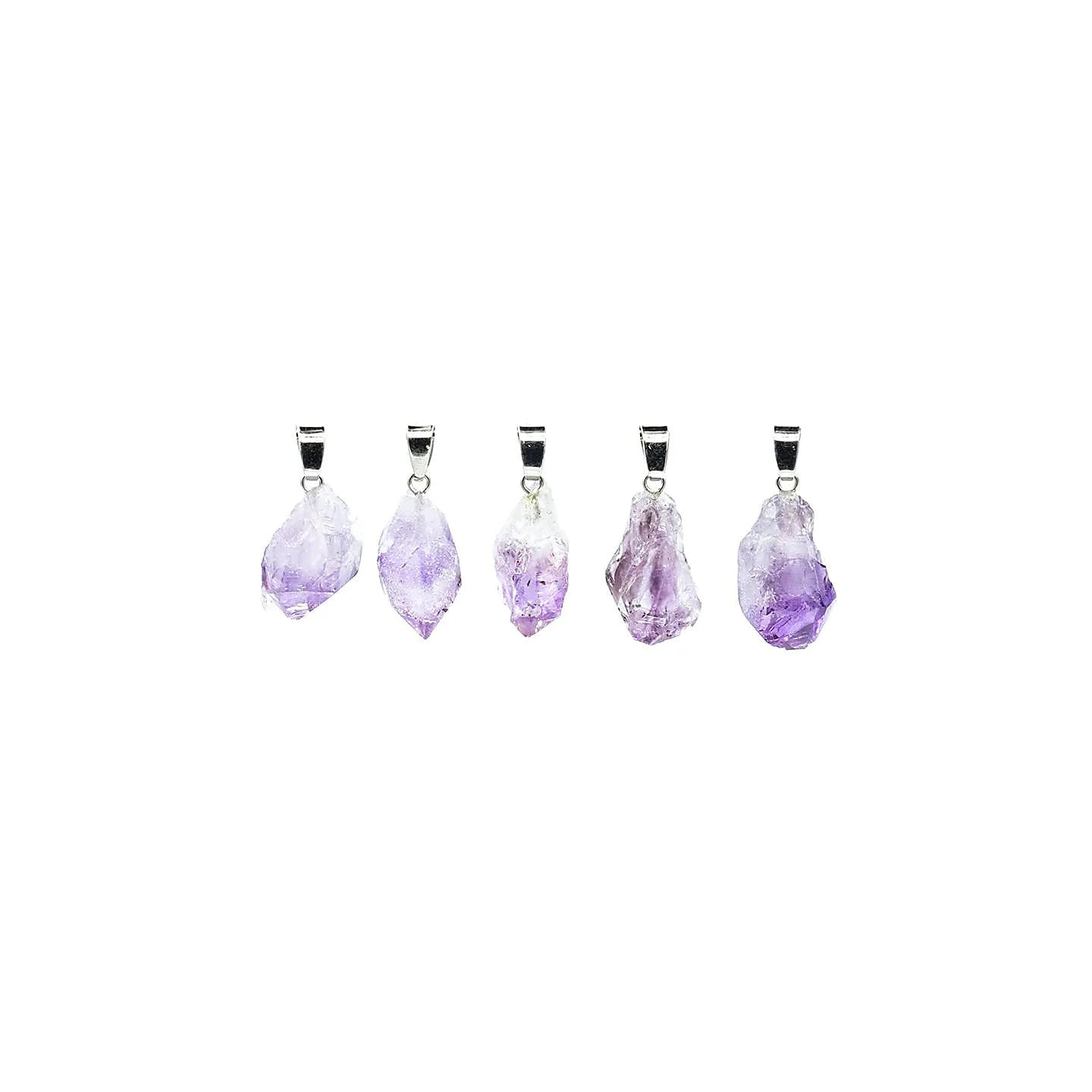 Pendentif améthyste brute | Pieralune
