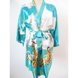 Japanese kimono short turquoise