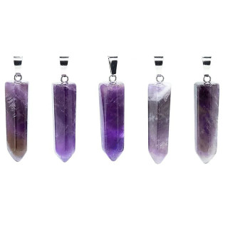 Pendentif améthyste à facettes | Pieralune