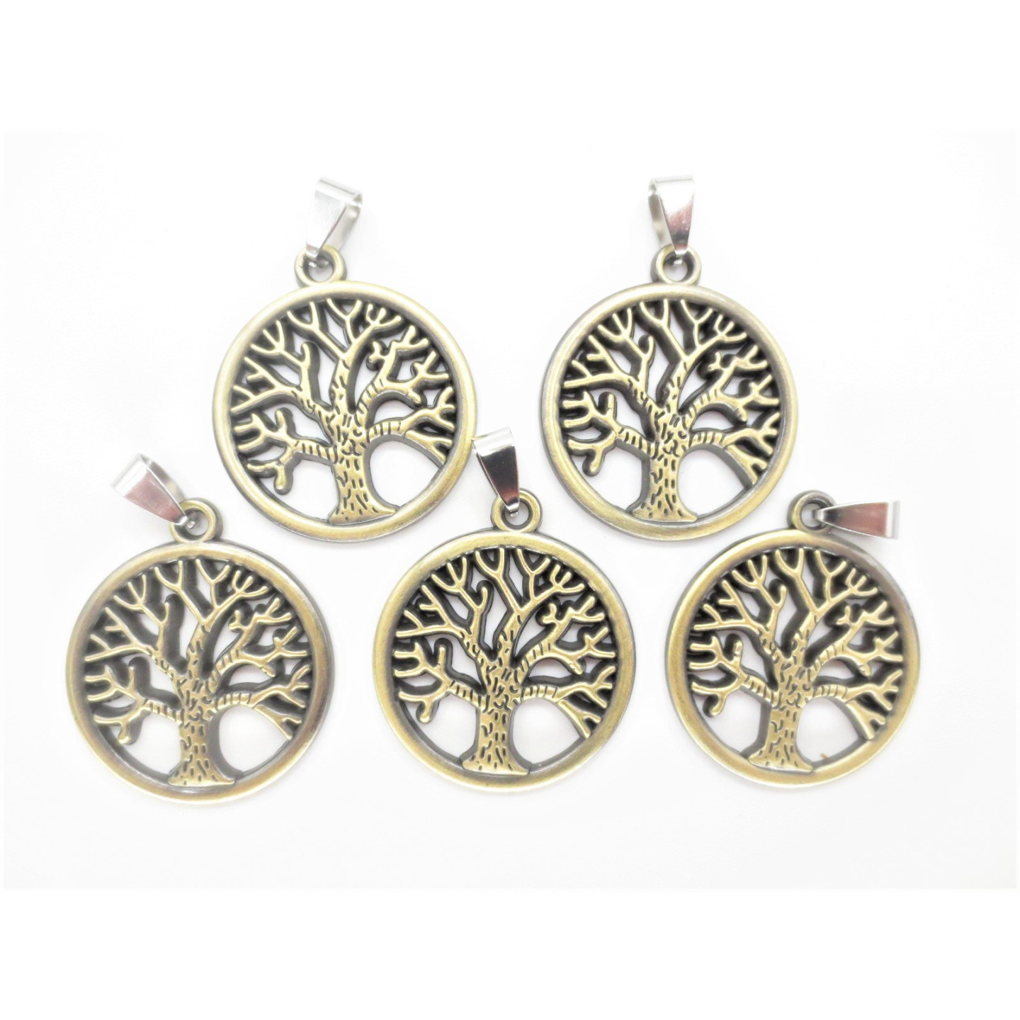 Bronze Tree of Life Pendant Set (5 pieces)