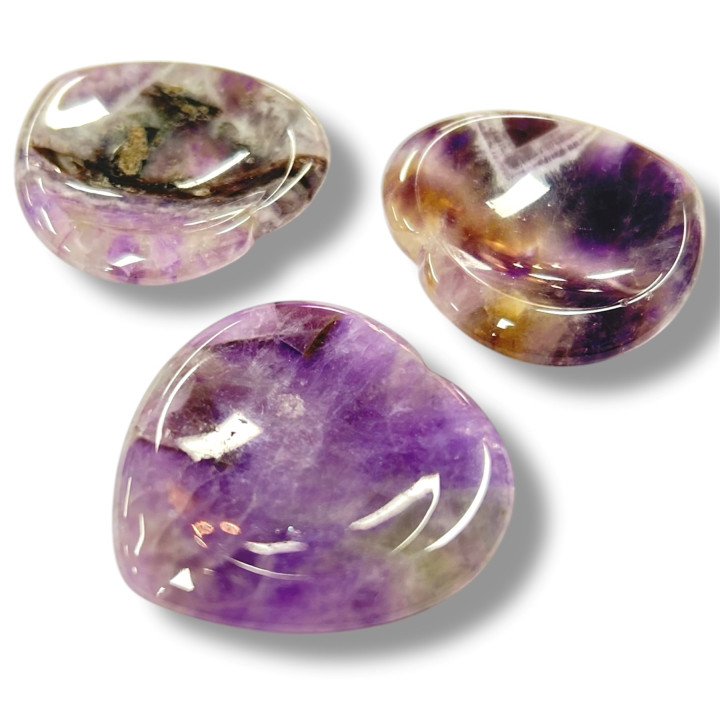 Massage and Meditation Gemstone - Amethyst (3 pieces)