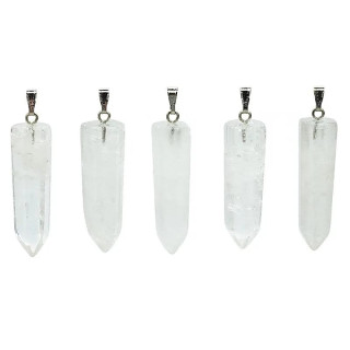 Pendentif facetté en cristal de roche S | Pieralune