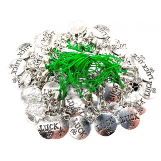 Good Luck "LUCK" Coin Metal Pendant (50 pieces)