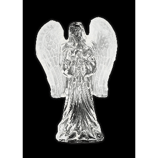 Crystal Glass Praying Angel Statue – 10 cm