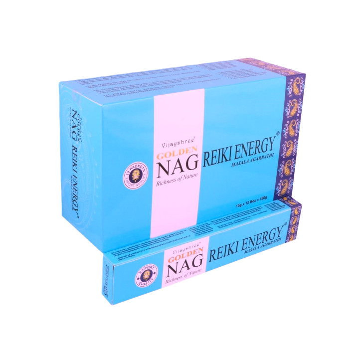 Golden Nag Reiki Energy Masala Incense Sticks 15 g