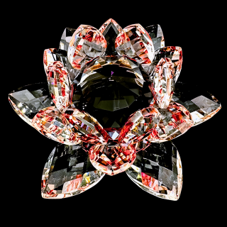 Crystal Lotus Red 14 cm (Large)