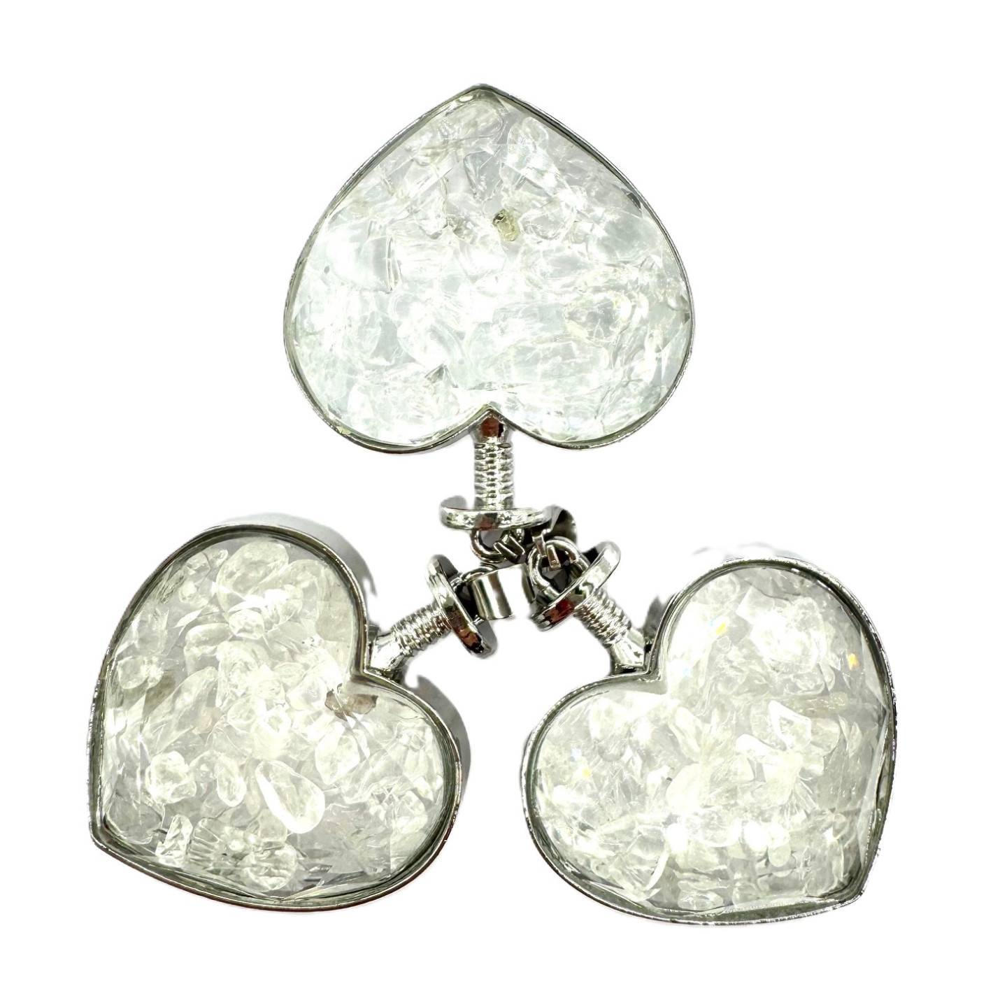 Gemstone Heart Pendant - Rock Crystal ()