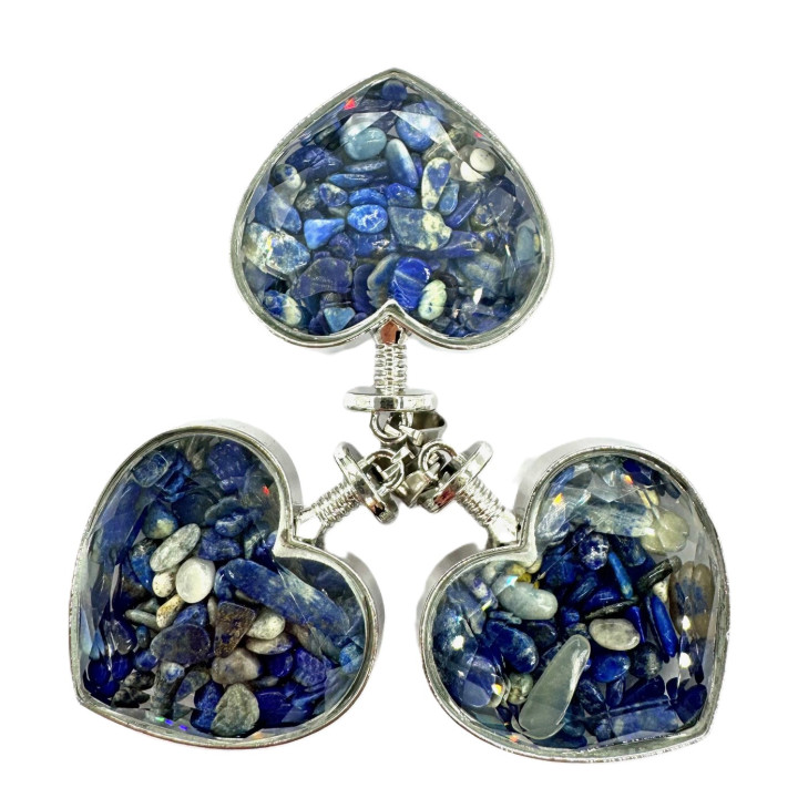 Gemstone Heart Pendant - Lapis Lazuli ()