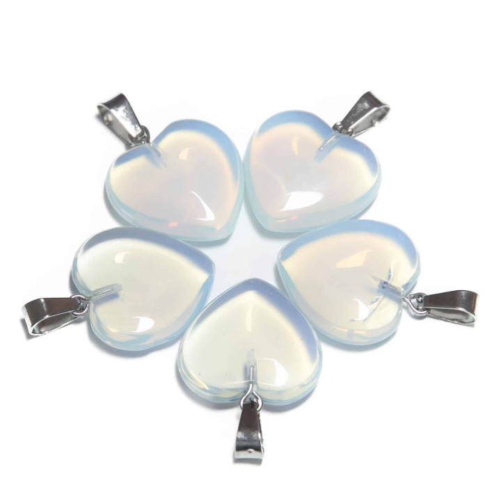 Heart Pendant Wholesale - Opal ()