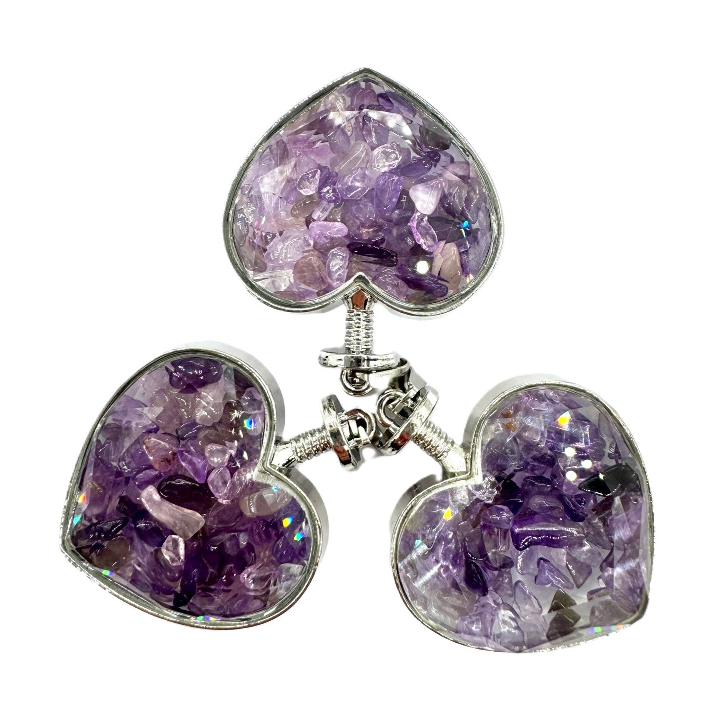 Gemstone Heart Pendant - Amethyst ()