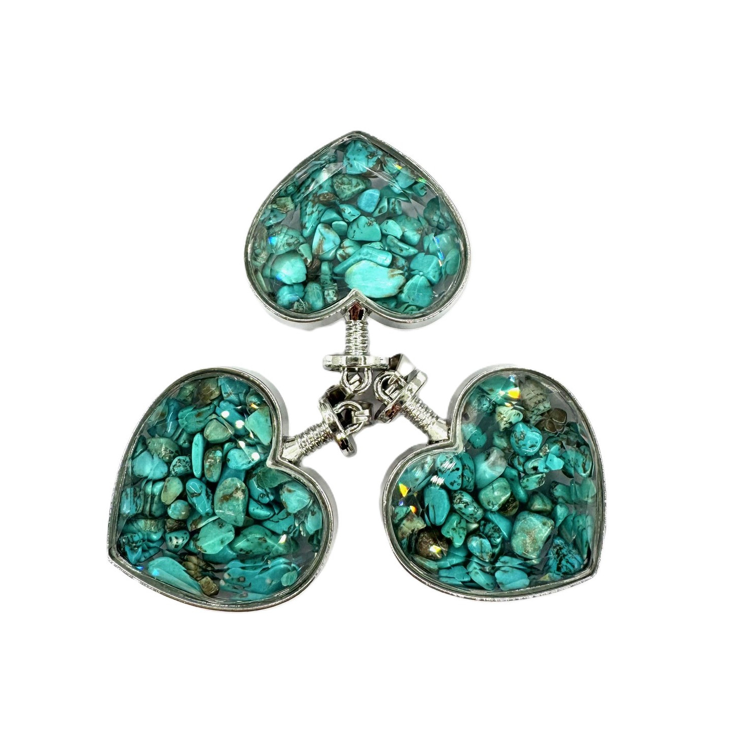 Gemstone Heart Pendant - Turquoise ()