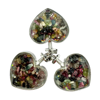 Gemstone Heart Pendant - Mixed ()