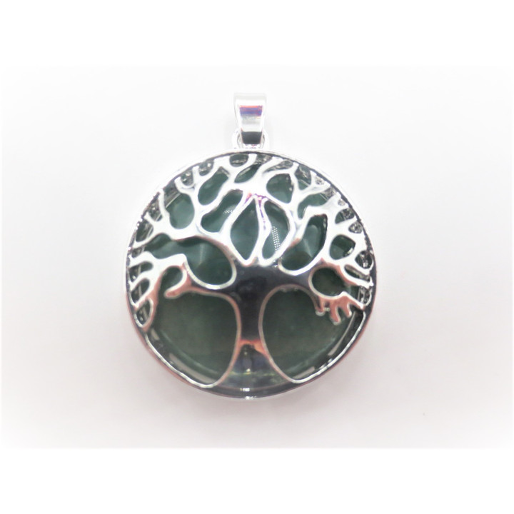 Gemstone Tree of Life Pendant - Aventurine