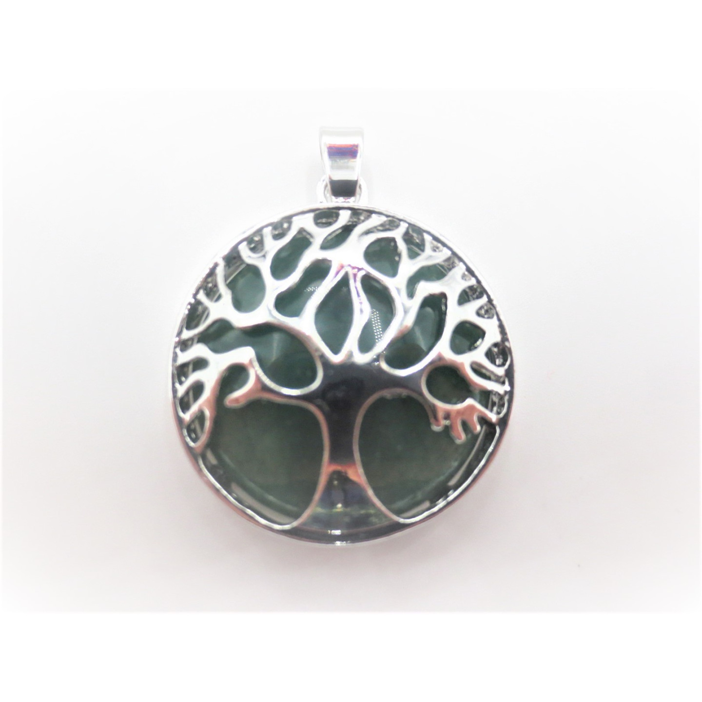 Gemstone Tree of Life Pendant - Aventurine
