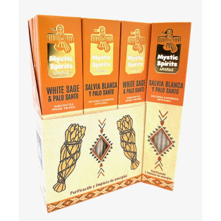 Mystic Spirits White Sage & Palo Santo – Handcrafted Smudge Incense