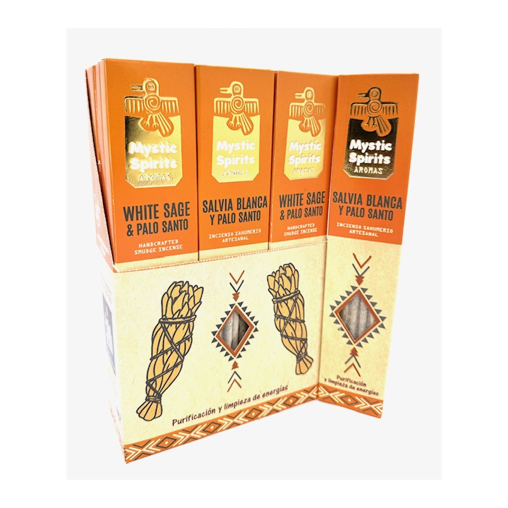 Mystic Spirits White Sage & Palo Santo – Handcrafted Smudge Incense