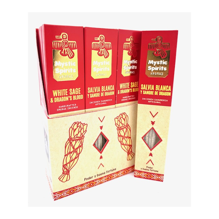 Mystic Spirits White Sage & Dragon's Blood – Handcrafted Smudge Incense