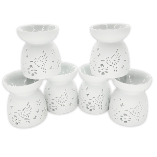 Bird Oil Burner Set with White Bowl ()
