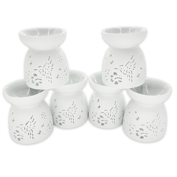 Bird Oil Burner Set with White Bowl ()
