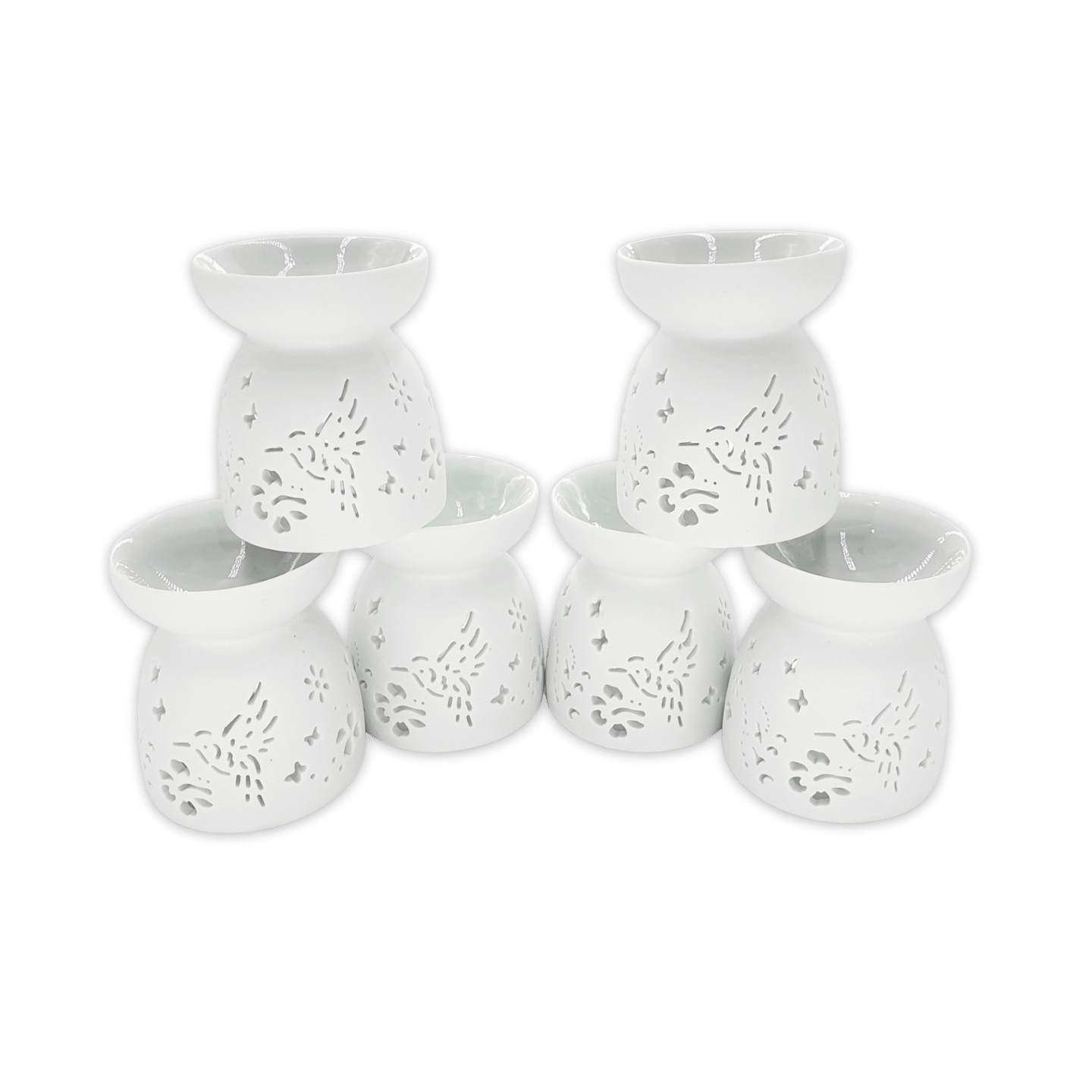 Bird Oil Burner Set with White Bowl ()