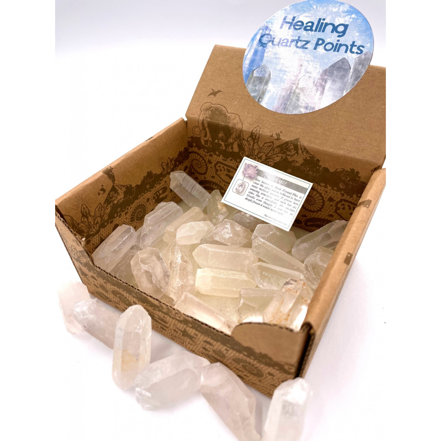 Natural Clear Quartz Points Set (30 pieces)