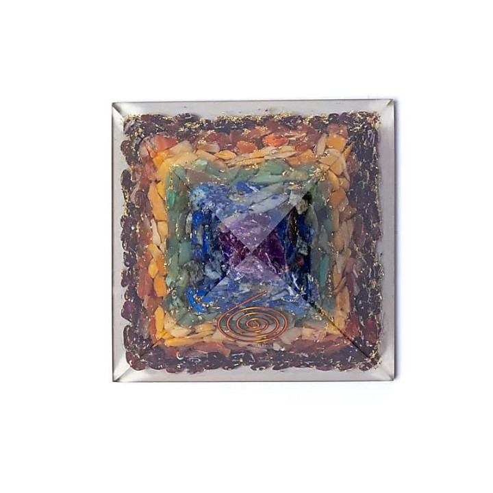 Orgonite pyramide 7 chakra | Pieralune