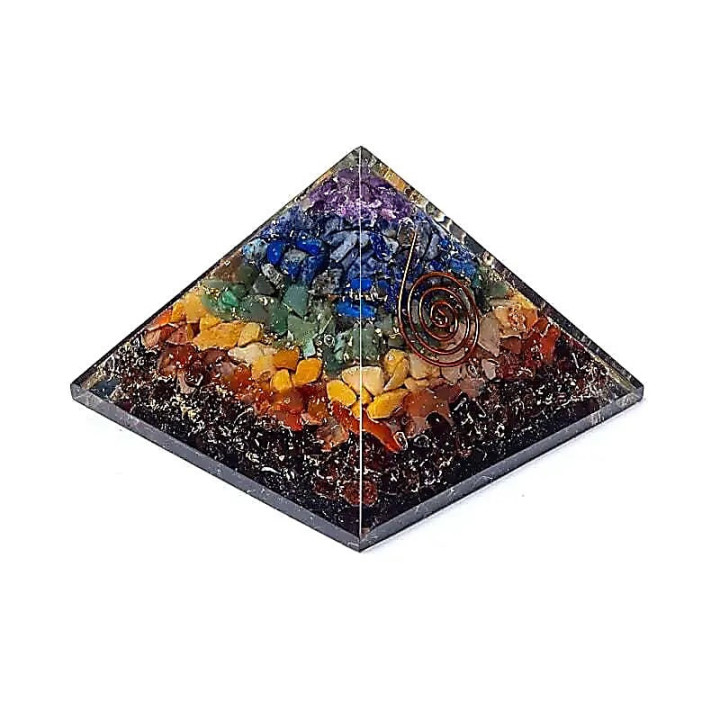 Orgonite pyramide 7 chakra | Pieralune