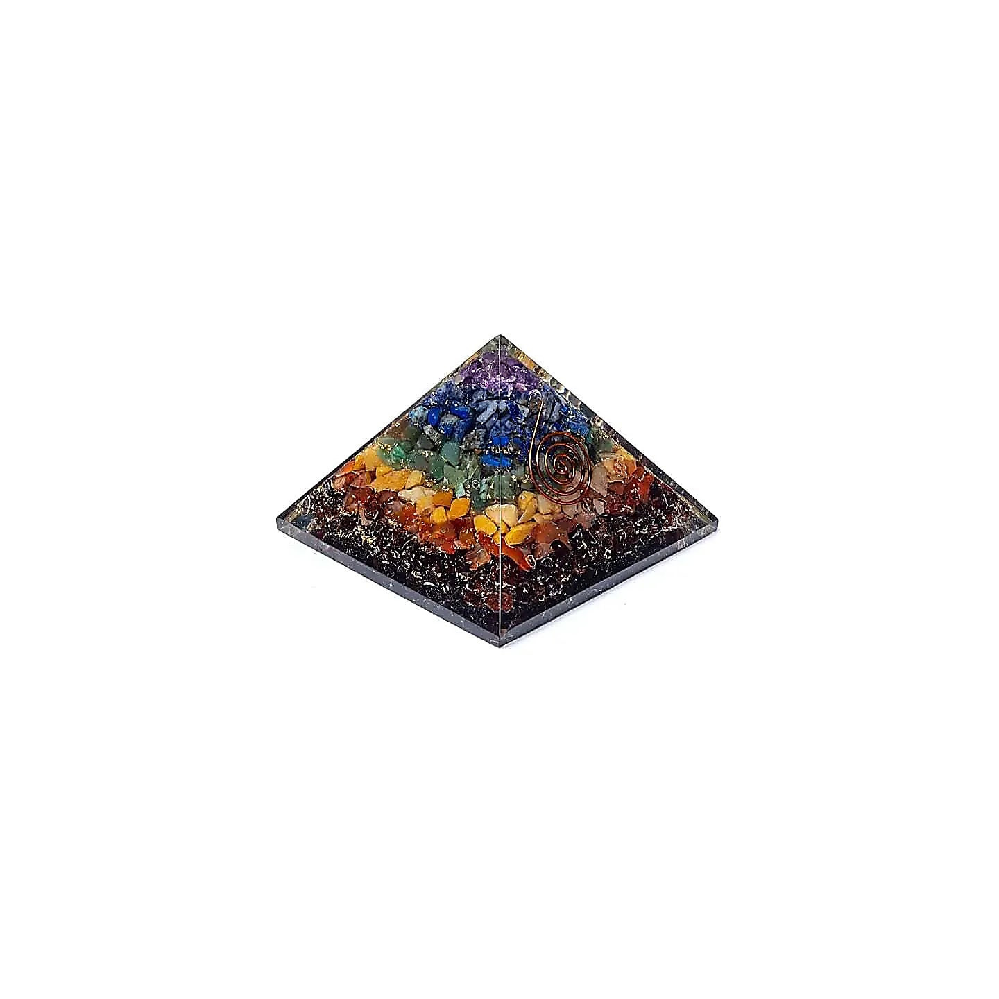 Orgonite pyramide 7 chakra | Pieralune