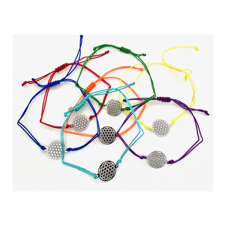 Adjustable 7 Chakra Flower of Life Bracelets