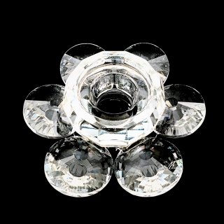 Crystal Lotus Candle Light Holder