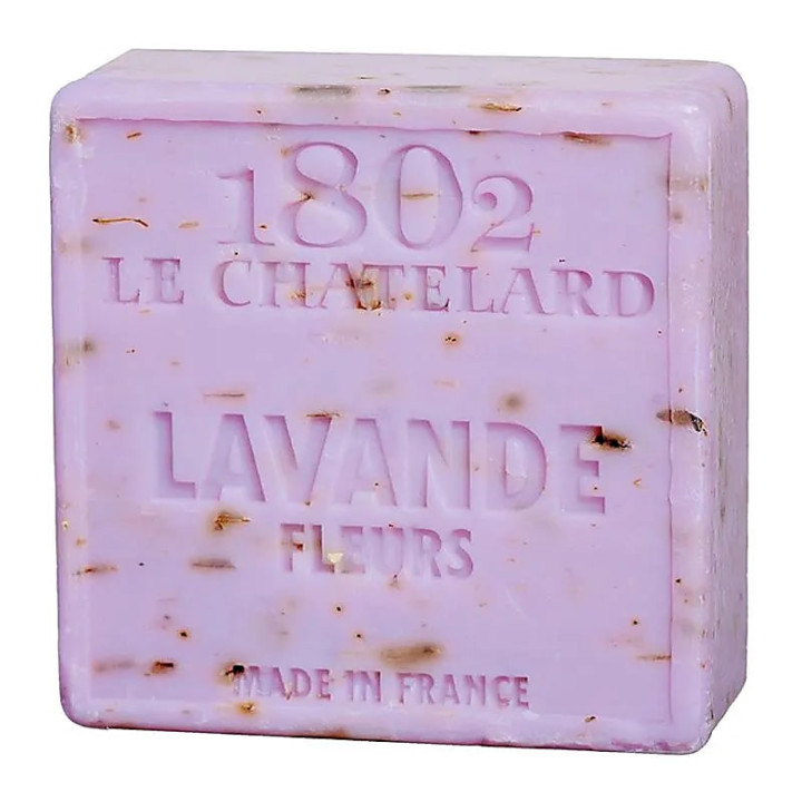 Savon de Marseille naturel exfoliant à fleurs de Lavande | Pieralune