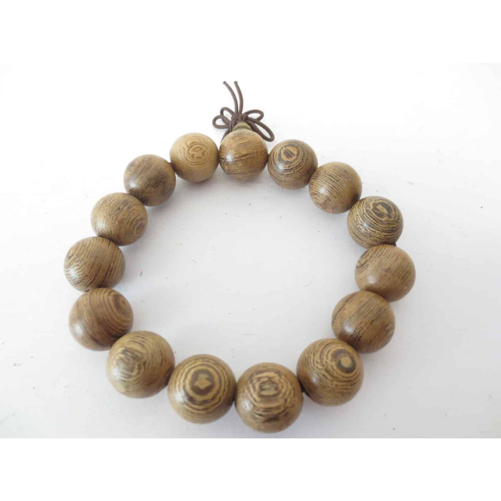 12 mm Wooden Bead Mala Bracelet