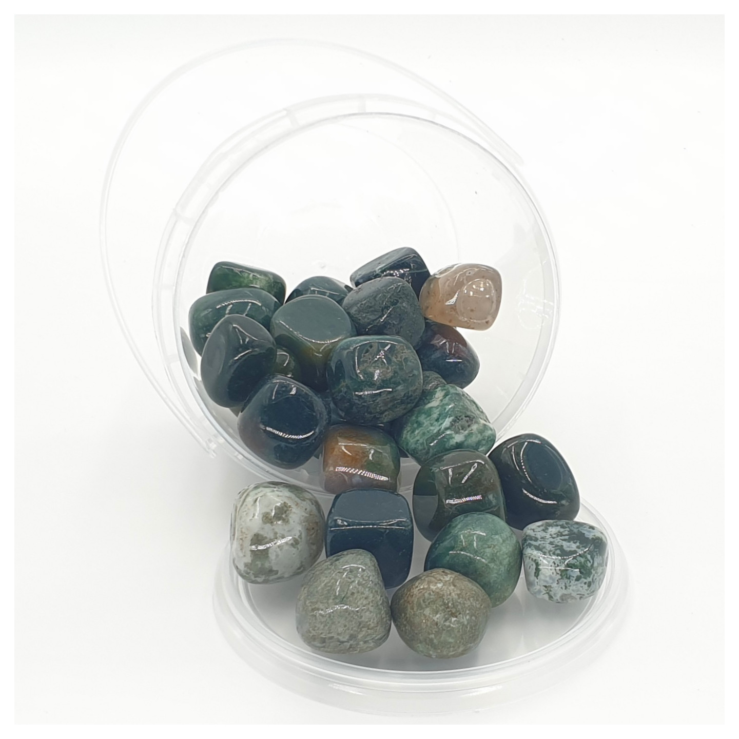Wholesale - Gemstone Cluster Moss Agate 20-30mm