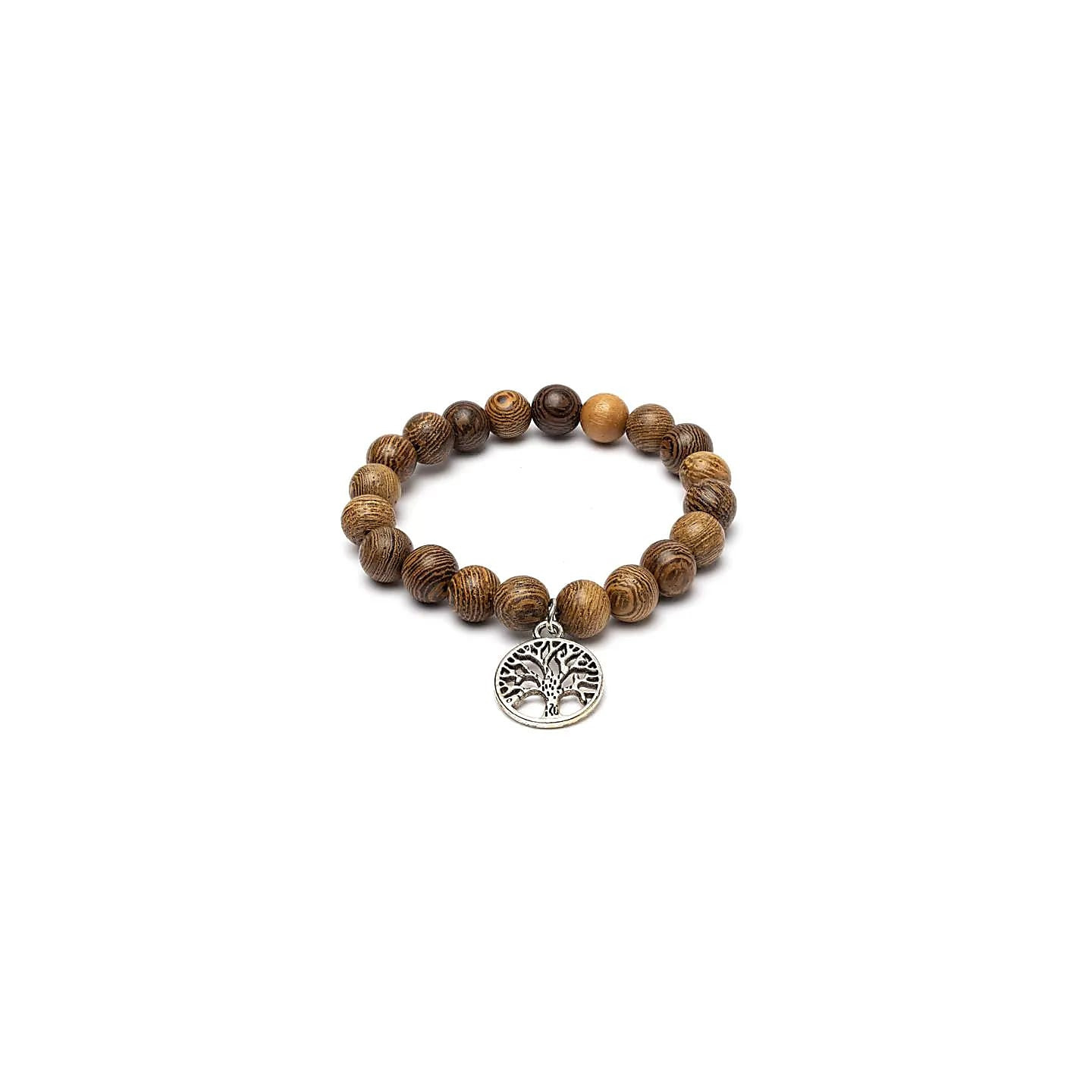 Mala/bracelet en bois Wengé élastique arbre de vie | Pieralune