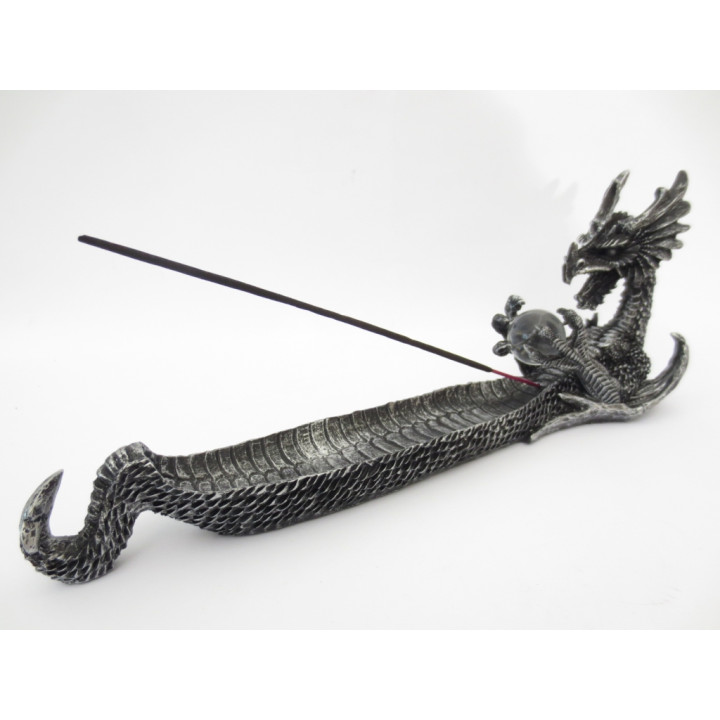 Silver Dragon Incense Stick Holder