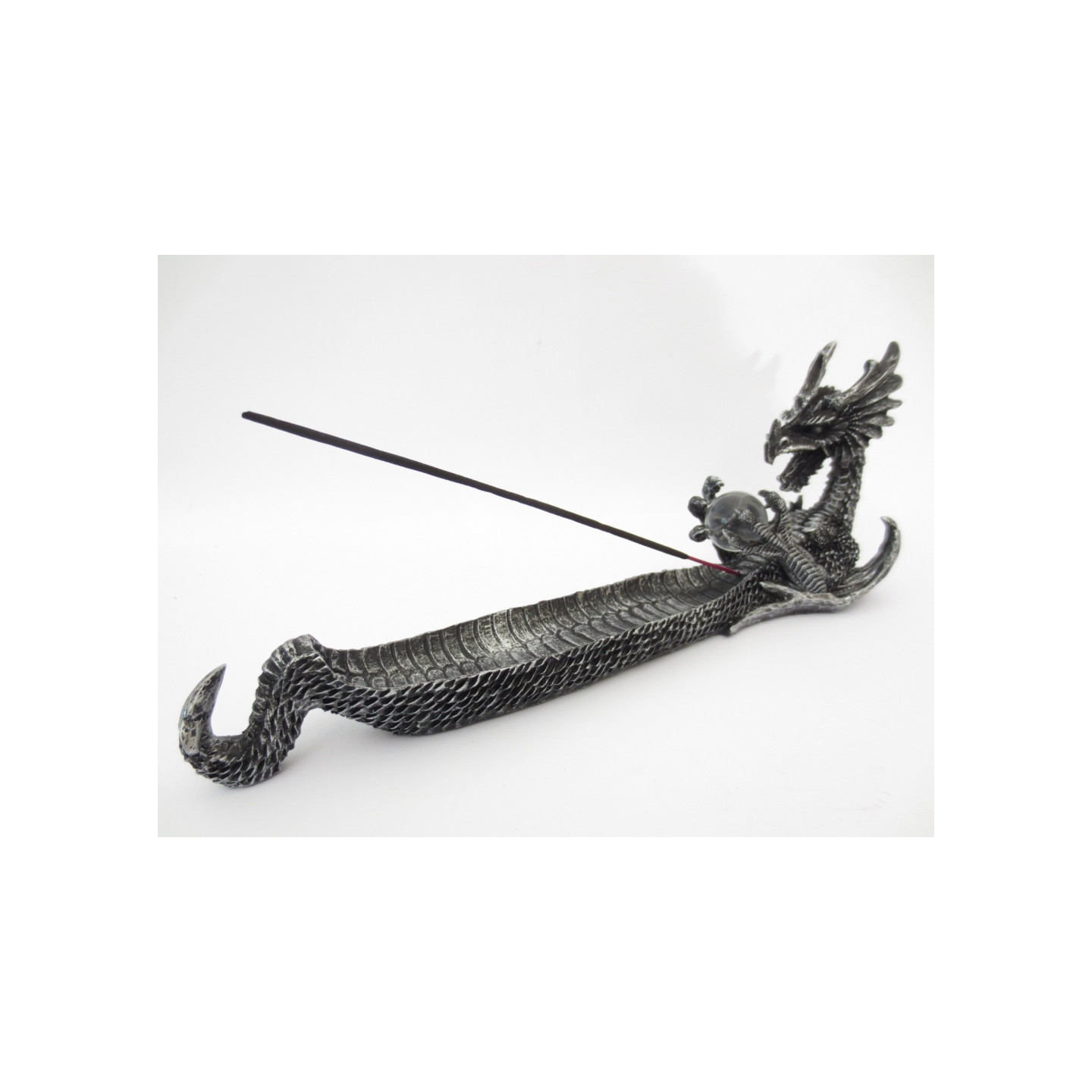 Silver Dragon Incense Stick Holder