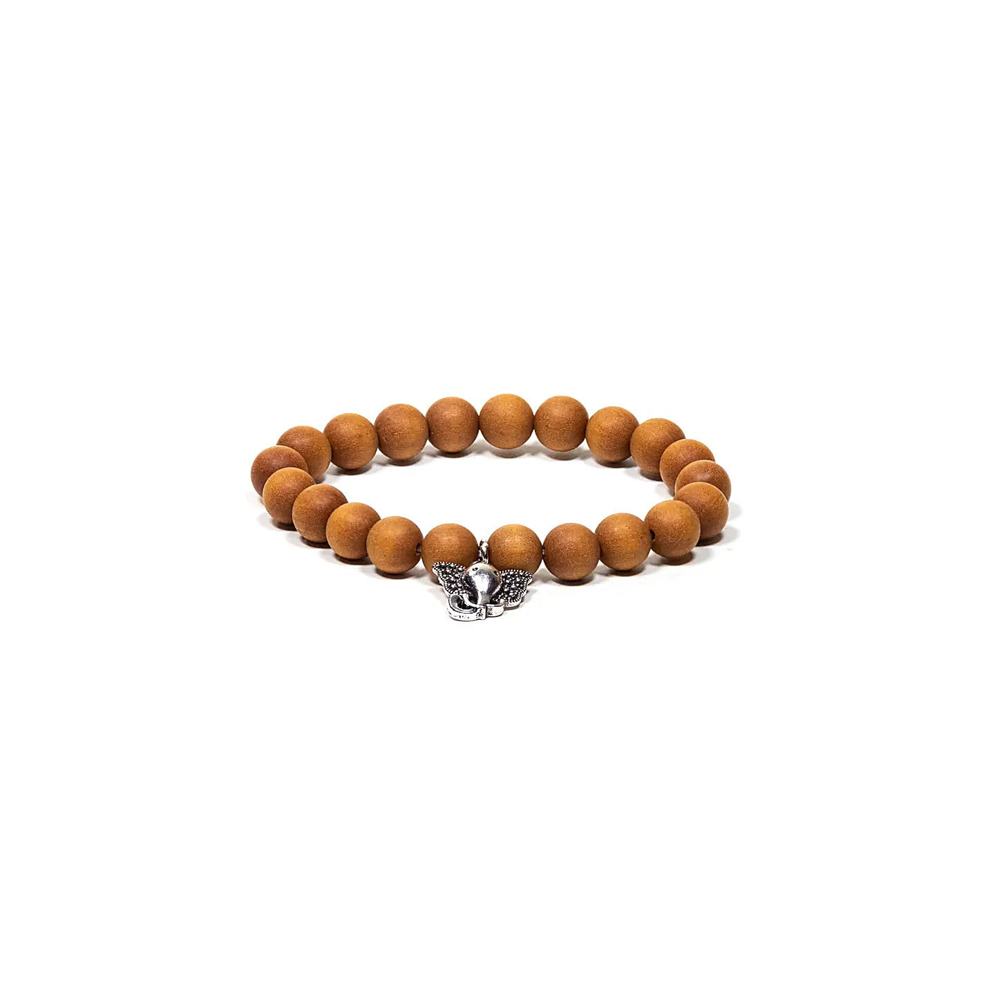 Mala / bracelet élastique Sandelwood avec Ganesh | Pieralune