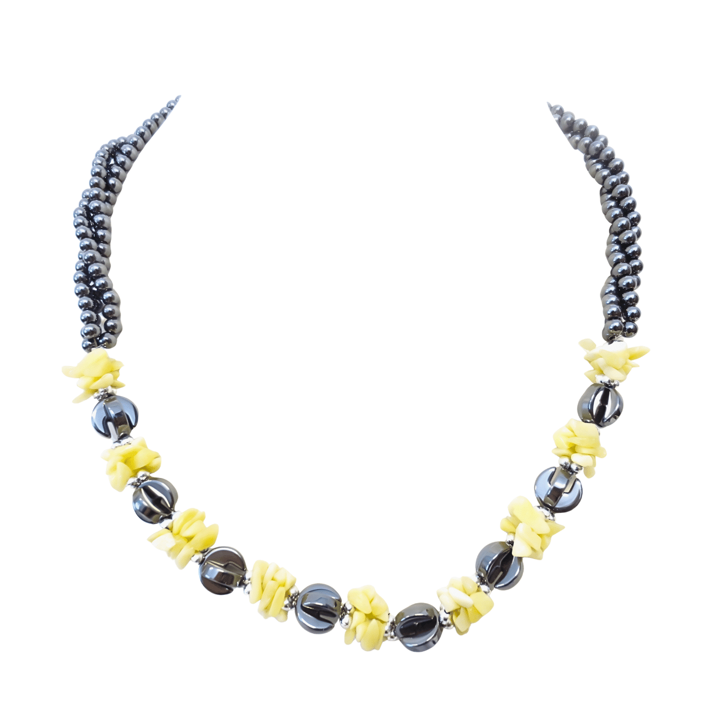 Lemongreen,flower necklace