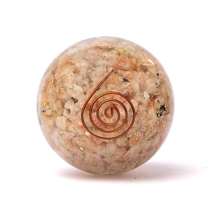 Orgonite sphère pierre de soleil avec soleil | Pieralune