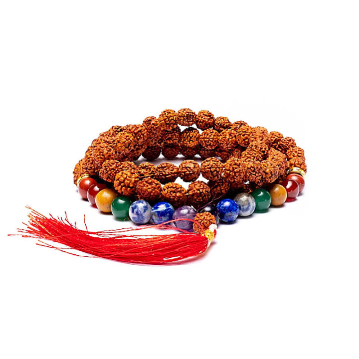 Mala chakra Rudraksha 108 perles | Pieralune