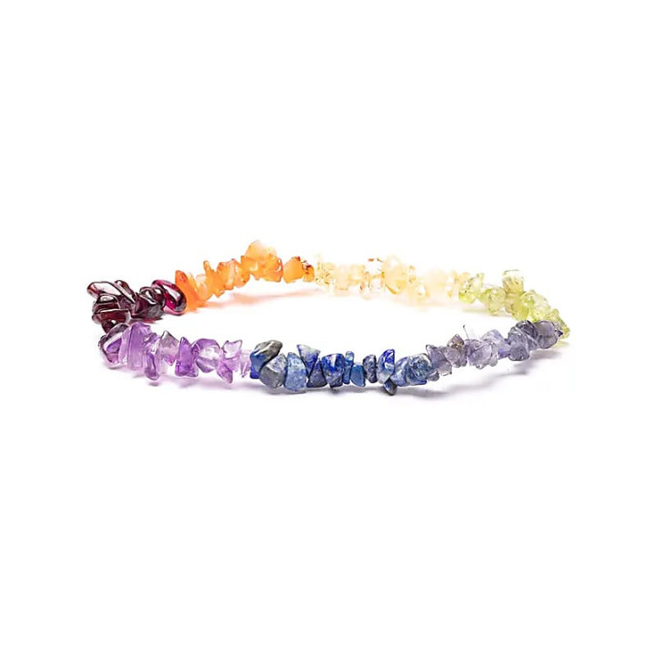 Bracelet élastique 7 éclats de chakra | Pieralune