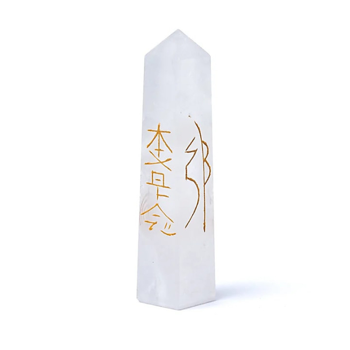 Obélisque reiki en Cristal de roche | Pieralune