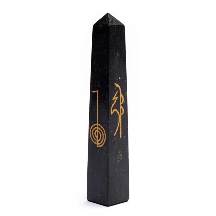 Obélisque reiki en Tourmaline noire | Pieralune